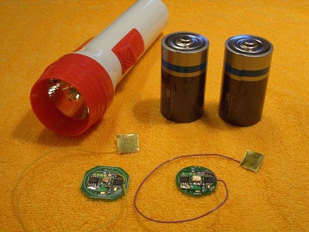 Ficklampa och elektronik